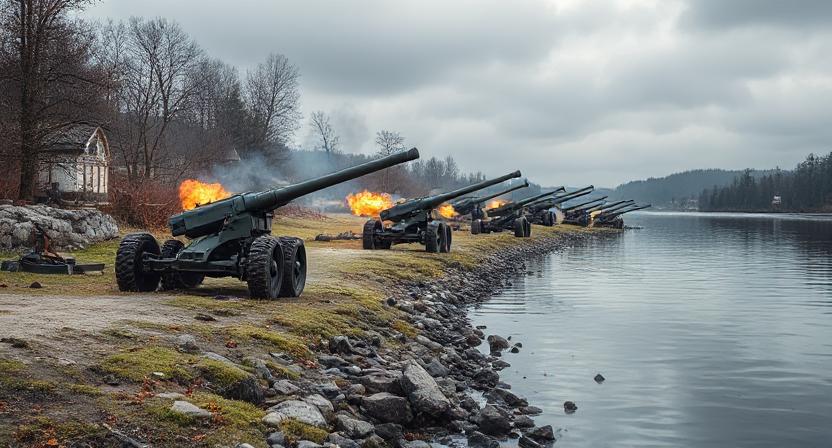 Rejtve és állandó cél alatt: tüzérség az Oszkil folyónál thumbnail